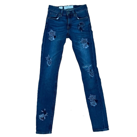 Miss Me Vintage Rose Embroidered Skinny Jeans - Picture 2 of 6